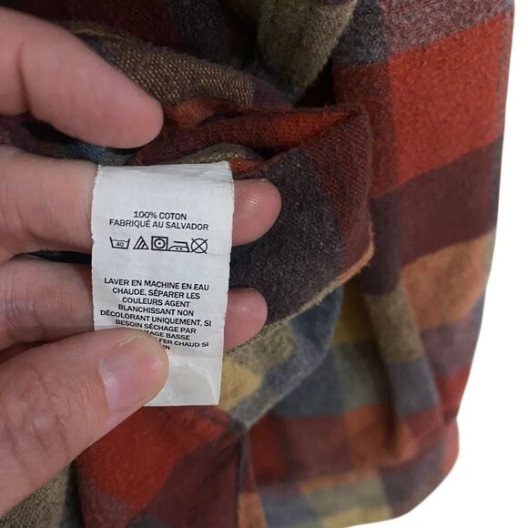 LL bean traditional fit coithjng XL Tall button down plaid flannel - Picture 4 of 4